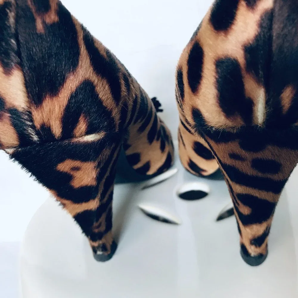 Vintage Yves St. Laurent Leopard Heels - Picture 4 of 5